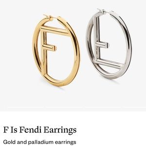 ☀️Brand New F is Fendi Earrings☀️